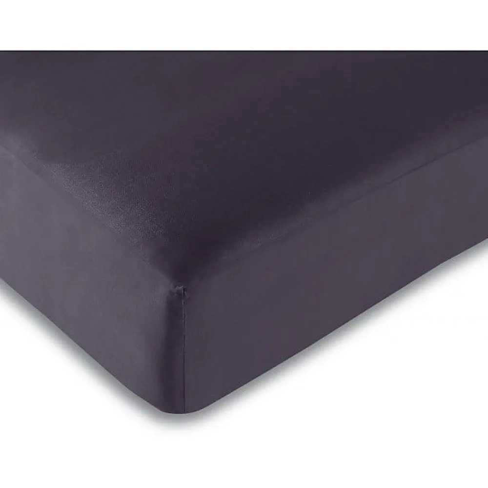 1 Acheté + 1 Offert / 2 Draps housse Prune 180 x 200 cm - Violet - 180 x 200 cm "King size">Univers Décor Online
