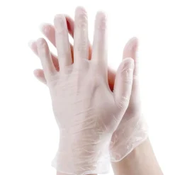 D-Work 1000 Gants Vinyle Micro Poudrés Taille L (8/9) Résistants, Confortables et Polyvalents pour Usage Alimentaire -* Gants De Ménage