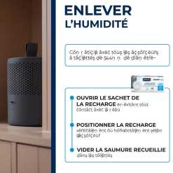 4 recharges de 500g universelles pour absorbeur d'humidité><noscript><img width=