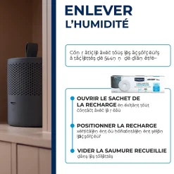 Starwax 6 recharges de 500g universelles pour absorbeur d'humidité* Absorbeur D'Humidité