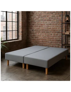2 Sommiers Tapissiers Gris 70x200 (140x200) Fabrication Artisanale Française>By Sommiflex. Outlet