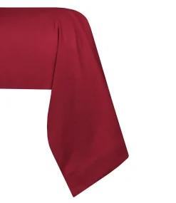 1 Taie de traversin percale de coton uni 45 x 185 cm Elysee rouge>Eden Clearance