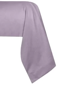 Eden 1 Taie de traversin percale de coton uni 45 x 185 cm Elysee violet* Taie D'Oreiller