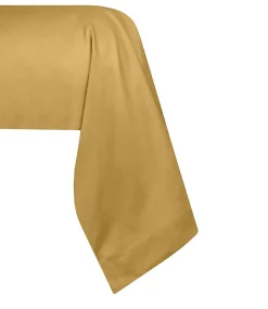 1 Taie de traversin percale de coton uni 45 x 185 cm Elysee moutarde>Eden Clearance