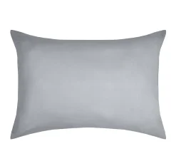 Eden 1 Taie d'39oreiller coton uni 50 x 70 cm s gris clair* Taie D'Oreiller