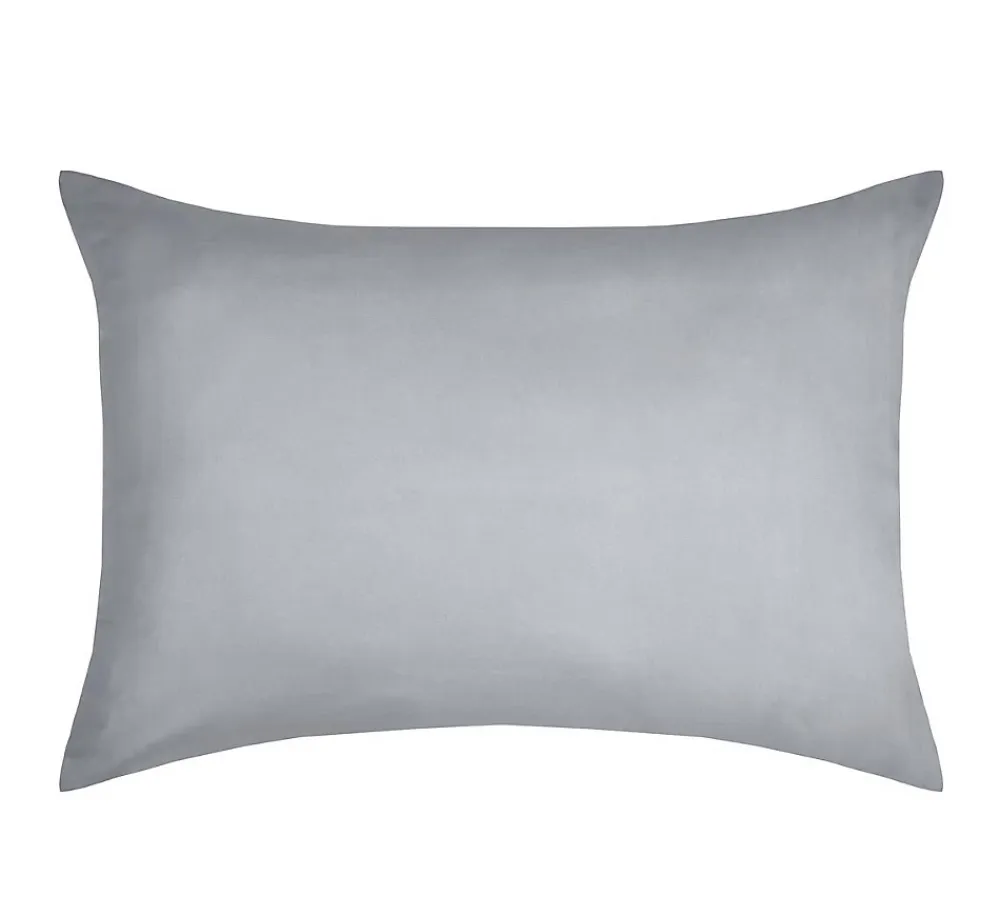 Eden 1 Taie d'39oreiller coton uni 50 x 70 cm s gris clair* Taie D'Oreiller