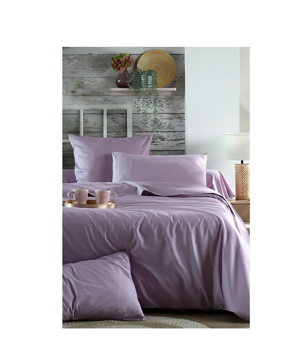 1 Taie d'39oreiller percale de coton uni Elysee>Eden Outlet