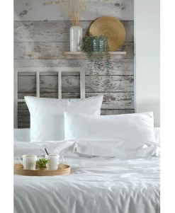 1 Taie d'39oreiller percale de coton uni Elysee>Eden Clearance