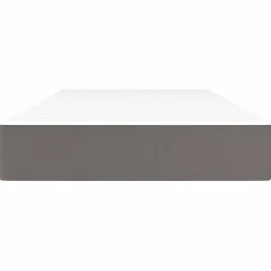 Vidaxl 347746 Matelas de lit à ressorts ensachés Gris 100x200x20cm Similicuir* Matelas