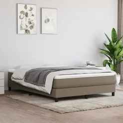 347798 Matelas de lit à ressorts ensachés Taupe 140x200 cm epaisseur 20 cm Tissu>Vidaxl Outlet