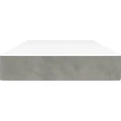 347748 Matelas de lit à ressorts ensachés Gris clair 100x200x20 cm><noscript><img width=