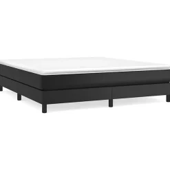 Vidaxl 3120712 Sommier à ressorts de lit Noir 180x200 cm Similicuir* Sommier
