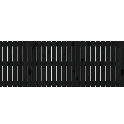 Vidaxl 824862 Tête de lit murale Noir 166x3x60 cm Bois massif de pin* Tête De Lit