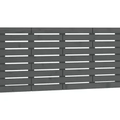 824730 Tête de lit murale Gris 126x3x63 cm Bois massif de pin>Vidaxl Online