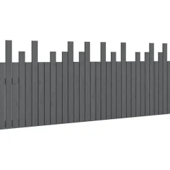 Vidaxl 824780 Tête de lit murale Gris 204x3x80 cm Bois massif de pin* Tête De Lit
