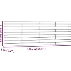 Vidaxl 824749 Tête de lit murale Blanc 166x3x63 cm Bois massif de pin* Tête De Lit