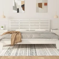 Vidaxl 824749 Tête de lit murale Blanc 166x3x63 cm Bois massif de pin* Tête De Lit