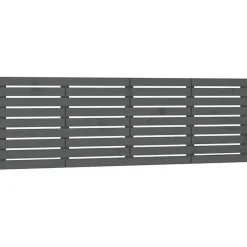 Vidaxl 824720 Tête de lit murale Gris 206x3x63 cm Bois massif de pin* Tête De Lit