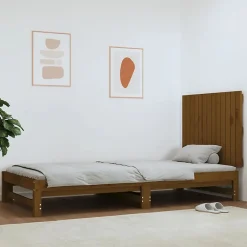 824856 Tête de lit murale Marron miel 82,5x3x60 cm Bois massif de pin>Vidaxl Online