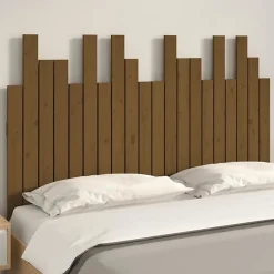 824791 Tête de lit murale Marron miel 127,5x3x80 cm Bois massif de pin><noscript><img width=
