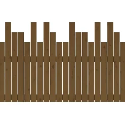824791 Tête de lit murale Marron miel 127,5x3x80 cm Bois massif de pin><noscript><img width=