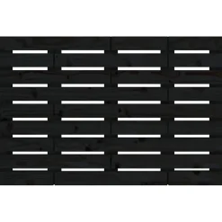 824747 Tête de lit murale Noir 81x3x63 cm Bois massif de pin><noscript><img width=