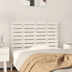 Vidaxl 824714 Tête de lit murale Blanc 106x3x63 cm Bois massif de pin* Tête De Lit