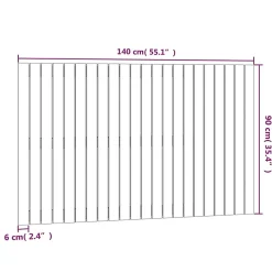 Vidaxl 824921 Tête de lit murale Marron miel 140x3x90 cm Bois massif de pin* Tête De Lit