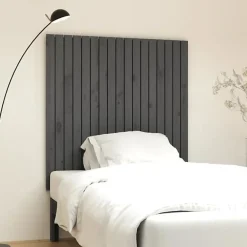 824925 Tête de lit murale Gris 108x3x110 cm Bois massif de pin>Vidaxl Online