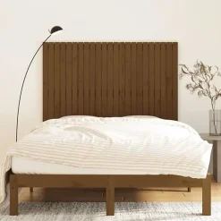 824946 Tête de lit murale Marron miel 146,5x3x110cm Bois massif de pin><noscript><img width=