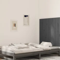 824885 Tête de lit murale Gris 95,5x3x90 cm Bois massif de pin>Vidaxl Sale