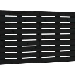Vidaxl 824717 Tête de lit murale Noir 106x3x63 cm Bois massif de pin* Tête De Lit