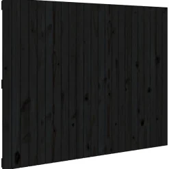 824947 Tête de lit murale Noir 146,5x3x110 cm Bois massif de pin>Vidaxl Sale