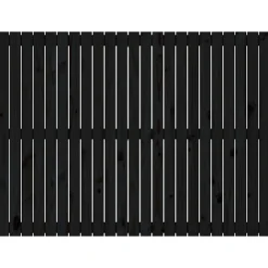 824947 Tête de lit murale Noir 146,5x3x110 cm Bois massif de pin><noscript><img width=