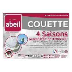 Couette 4 Saisons ANTI-ACARIENS 240x260cm><noscript><img width=
