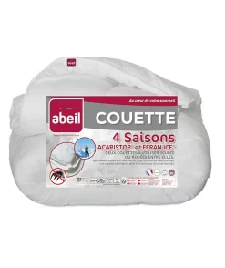 Couette 4 Saisons ANTI-ACARIENS 140x200cm>Abeil Discount