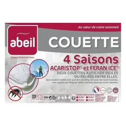 Couette 4 Saisons ANTI-ACARIENS 140x200cm><noscript><img width=
