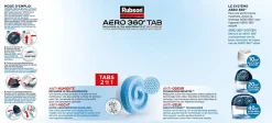 Rubson Absorbeur d'humidité AERO 360° Tab 4 recharges* Absorbeur D'Humidité