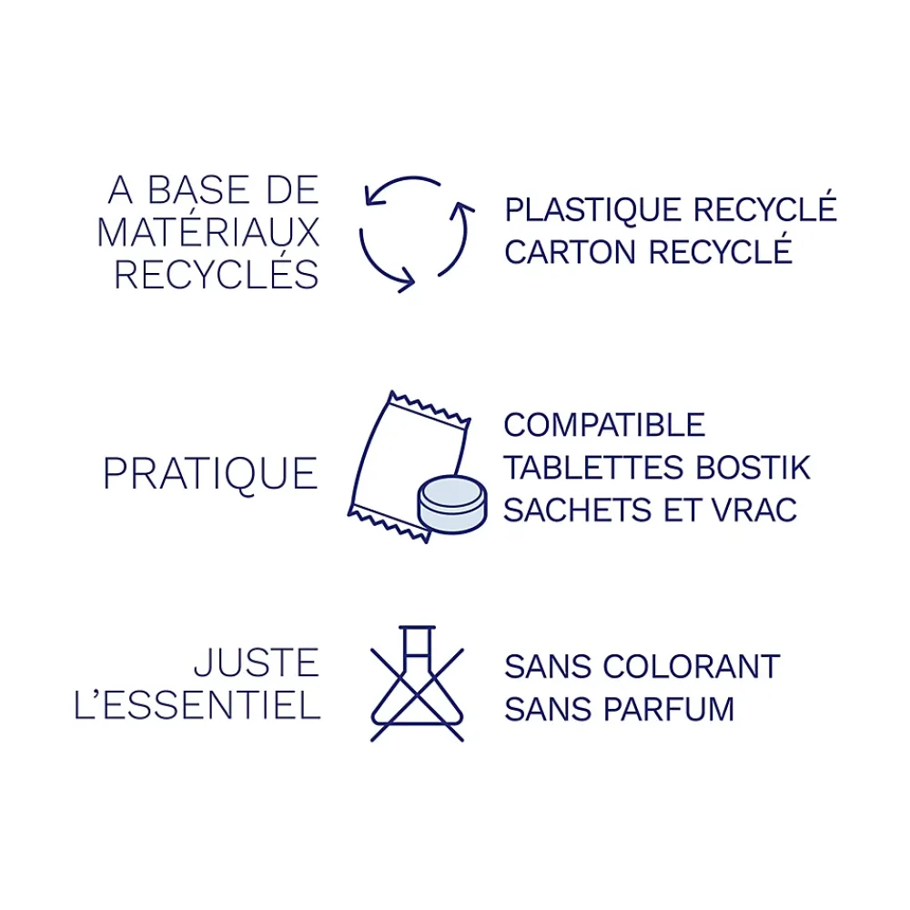 Bostik Absorbeur d'humidité avec 2 tablettes de 250 g Respire pour surface de 25 m²* Absorbeur D'Humidité