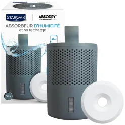 Absorbeur d'humidité compact 25m² + 1 tablette 500g>Starwax Discount