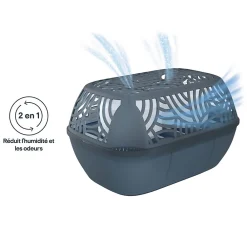 Absorbeur d'humidité 40m² + 2 recharges galet 450g><noscript><img width=