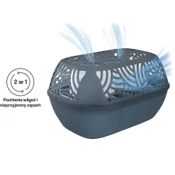 Absorbeur d'humidité 40m² + 2 recharges galet 450g><noscript><img width=