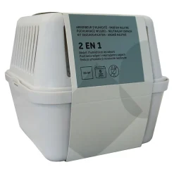 Absorbeur d'humidité 20m² + 1 recharge sachet 500g><noscript><img width=
