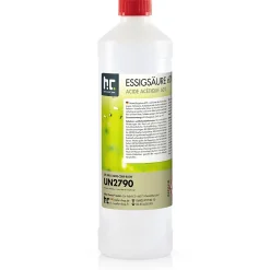 Höfer Chemie Acide Acétique 60 %, 1 x 1 L : Nettoyant Concentré, Et Économique Pour Un Usage Ménager Polyvalent* Acide Chlorhydrique