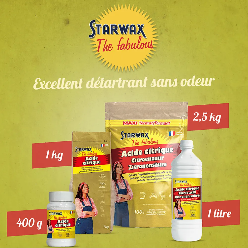 Acide citrique 2,5kg>Starwax Fabulous Hot