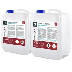 Höfer Chemie Acide Formique 75 % 1 x 5 L, Puissant Nettoyant Technique Pour Détartrage, Décapage Et Traitement Du Cuir* Acide Chlorhydrique