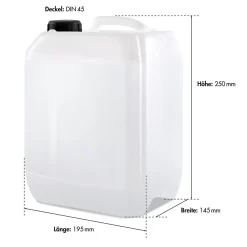 Höfer Chemie Acide Formique 75 % 4 x 5 L, Puissant Nettoyant Technique Pour Détartrage, Décapage Et Traitement Du Cuir* Acide Chlorhydrique