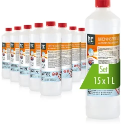Alcool À Brûler 94 % 15 x 1 L, Haute Pureté Pour Nettoyage, Dégraissage Et Antigel Des Vitres Et Surfaces Domestiques>Höfer Chemie Clearance