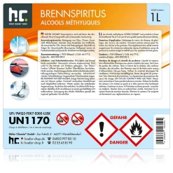 Alcool À Brûler 94 % 15 x 1 L, Haute Pureté Pour Nettoyage, Dégraissage Et Antigel Des Vitres Et Surfaces Domestiques><noscript><img width=