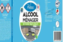 Alcool ménager nettoyant multi-usages parfum pomme 1L>Phebus Outlet